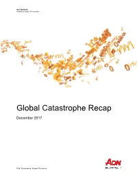 Global Catastrophe Recap