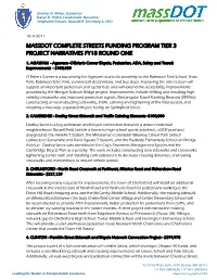 Massdot Complete Streets Funding Program Tier 3 Project Narratives Fy18 Round One