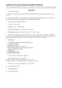 PARISH COUNCIL of BUGTHORPE and KIRBY UNDERDALE Notice Of