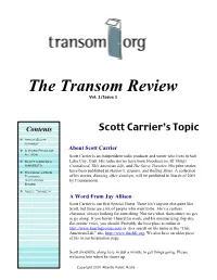 Scott Carrier's Topic