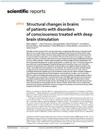 Structural Changes in Brains of Patients with Disorders Of