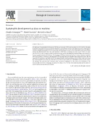 Sustainable Development As Deus Ex Machina