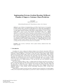 Xgboost) Classifier to Improve Customer Churn Prediction