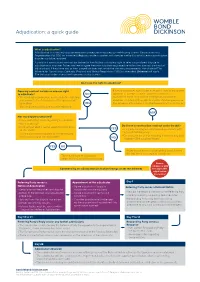 Adjudication: a Quick Guide