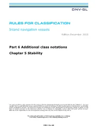 DNVGL-RU-INV-Pt6ch5 Stability