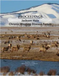 Published Proceedings from the CWD Forum