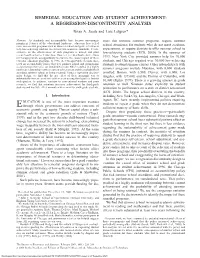 REMEDIAL EDUCATION and STUDENT ACHIEVEMENT: a REGRESSION-DISCONTINUITY ANALYSIS Brian A