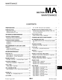 Section Ma Maintenance C