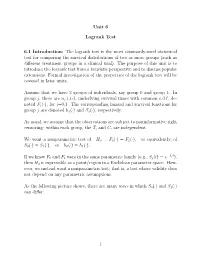 Unit 6 Logrank Test 6.1 Introduction