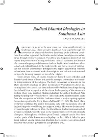 View Combined the Goal of the Islamic State with the Javanese Ideal of the Just King Who Would Bring in a Reign of Justice