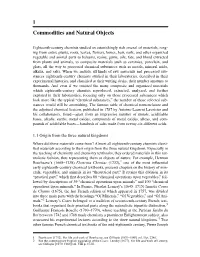 Commodities and Natural Objects 1