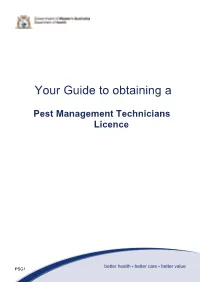 Guide to Obtaining a Pest Management Technicians Licence
