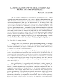 Lame Characters and the Devil in "Fortunata Y Jacinta", "Miau"