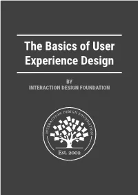 The Basics of User Experience Design