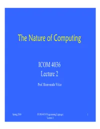 The Nature of Computing