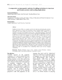 A Comparative Sociopragmatic Analysis of Wedding Invitations in American and Iranian Societies and Teaching Implications