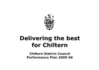 Chiltern District Council Performance Plan 2005-06