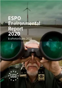 ESPO Environmental Report 2020 Ecoportsinsights 2020 ESPO Environmental Report 2020 Ecoportsinsights 2020
