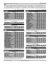 Prices His Table Shows the Prices of 2003 Cars, Pickups, Minivans, Vans and Suvs As of May 1, 2003