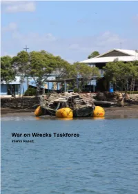 War on Wrecks Taskforce—Interim Report