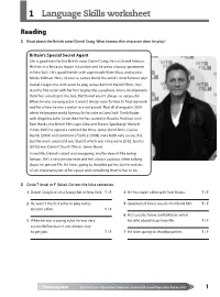 1 Language Skills Worksheet