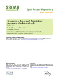 Associational Governance of Religious Diversity Bader, Veit