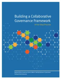 Building a Collaborative Governance Framework a Five Step Process