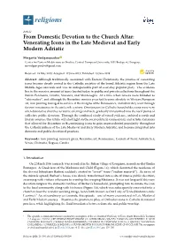 From Domestic Devotion to the Church Altar: Venerating Icons in the Late Medieval and Early Modern Adriatic