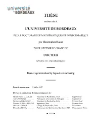 Kernel Optimization by Layout Restructuring