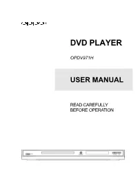 OPPO OPDV971H User Manual