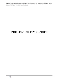 Pre Feasibility Report