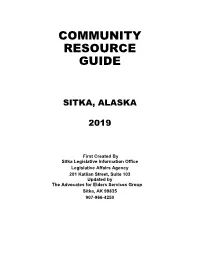Sitka Community Resource Guide
