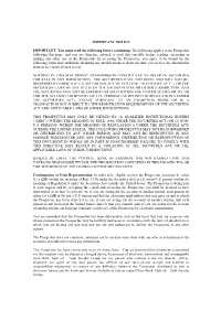 You Must Read the Following Before Continuing. The