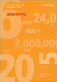 Annual Report 2007 Figuring It Out