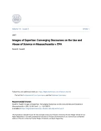 Converging Discourses on the Use and Abuse of Science in Massachusetts V