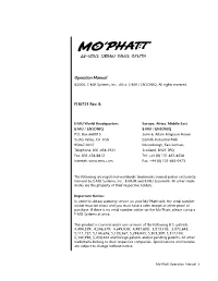 EMU Mo' Phatt MANUAL