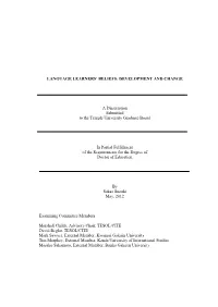 Language Learners' Beliefs: Development and Change A