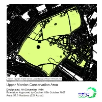 Map of Upper Morden Conservation Area