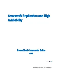 Powershell Commands Guide R16.5