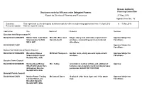 Delegated Decision Report
