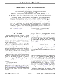 Jarzynski Equality for Driven Quantum Field Theories