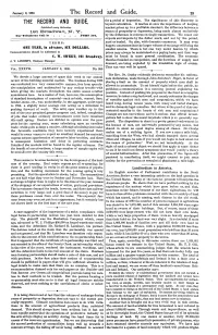 The Record and Guide. 29