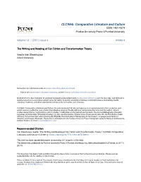 The Writing and Reading of Fan Fiction and Transformation Theory