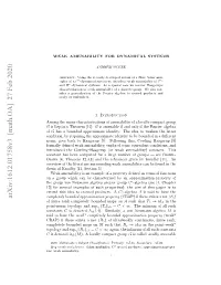 WEAK AMENABILITY for DYNAMICAL SYSTEMS 11 As Fi(T)(A) → a for All a ∈ A, T ∈ G