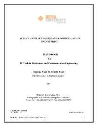 HANDBOOK for Second Year to Fourth Year