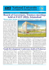 Board of Governors, Trustees Meetings Held at FAST (HQ)
