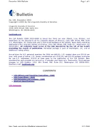 Bulletin Page 1 of 1