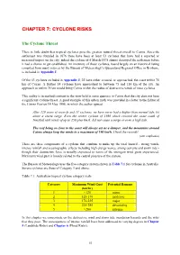 Chapter 7: Cyclone Risks