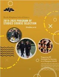 PROGRAM of STUDIES COURSE SELECTION Grades 9-12