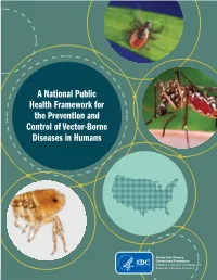 A National Public Health Framework for the Prevention and Control of Vector-Borne Diseases in Humans